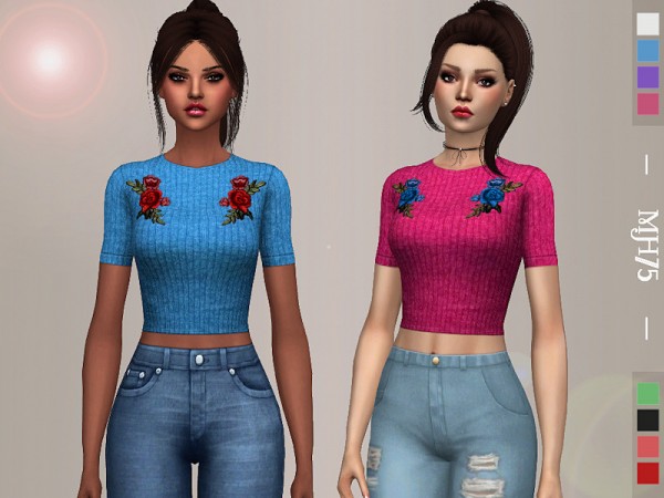  The Sims Resource: Carolann Top by Margeh 75