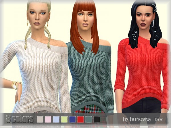  The Sims Resource: Tucked Sweater by bukovka