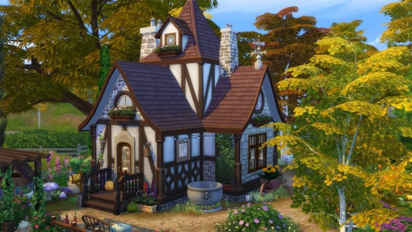 Luniversims: Tiny Witch house by Cassie Flouf • Sims 4 Downloads