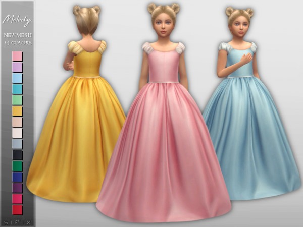  The Sims Resource: Melody Dress (Child) by Sifix