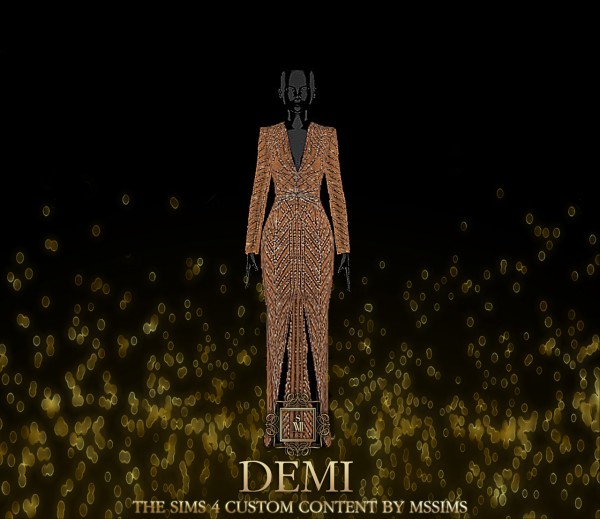  MSSIMS: Demi gown dress