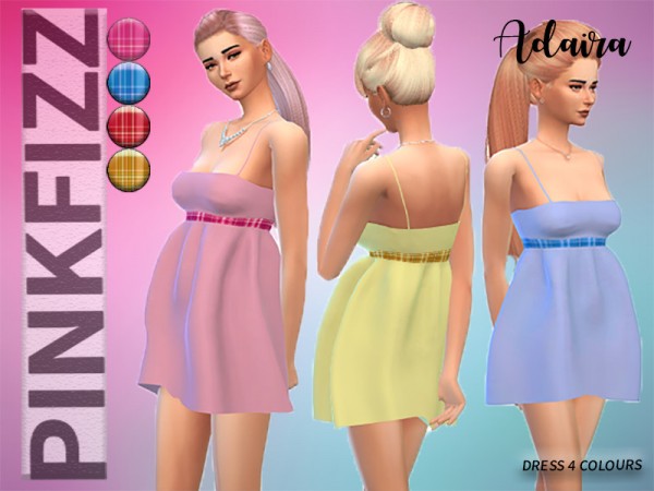  The Sims Resource: Adaira Dress by Pinkfizzzzz
