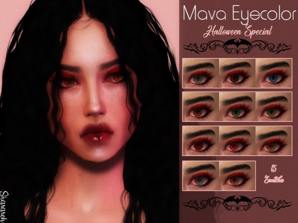  The Sims Resource: Mava Eyecolors by Sharareh