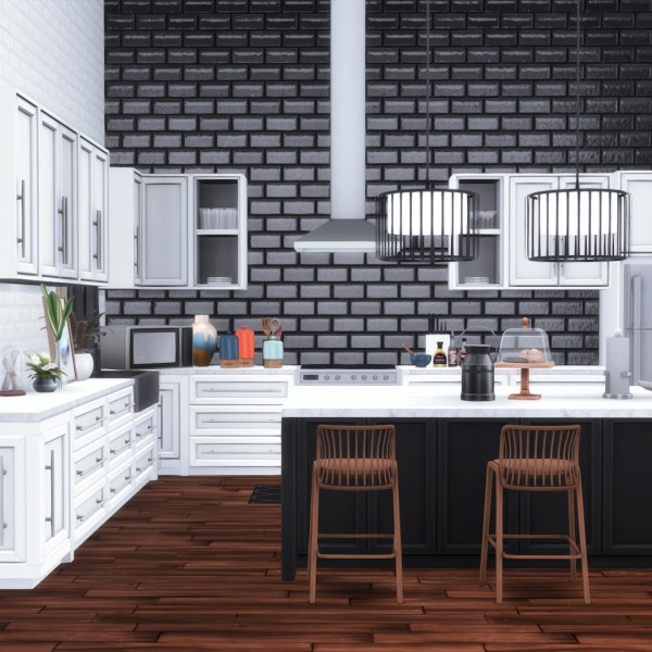 Simsational designs: Quintin Kitchen - Stylish Modern Design • Sims 4 ...