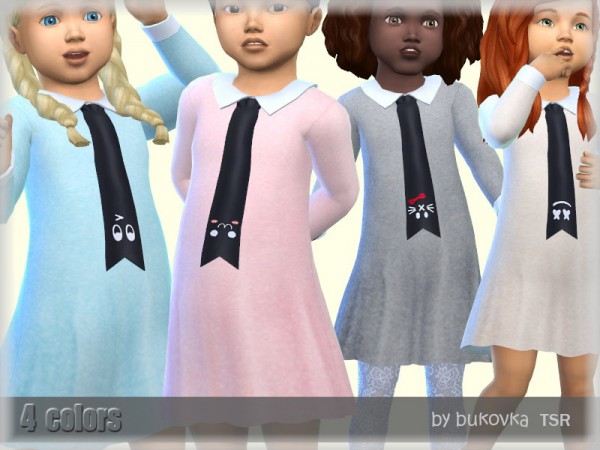  The Sims Resource: Dress Necktie by bukovka