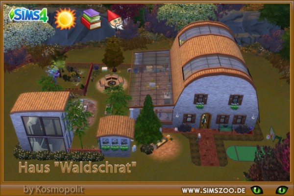  Blackys Sims 4 Zoo: House forest scraped