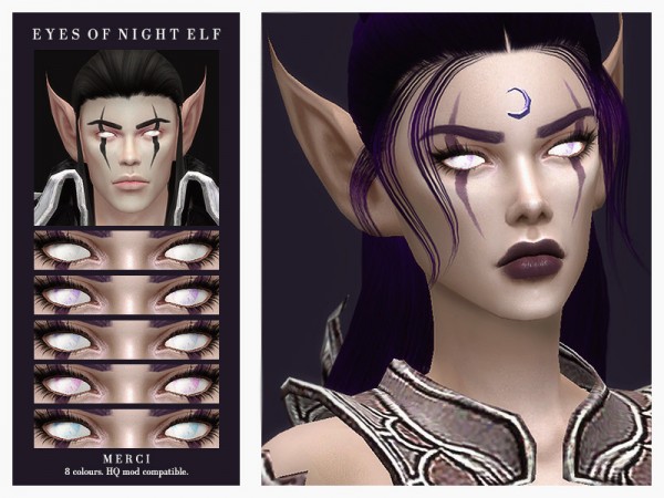  The Sims Resource: Eyes Of Night Elf by Merci