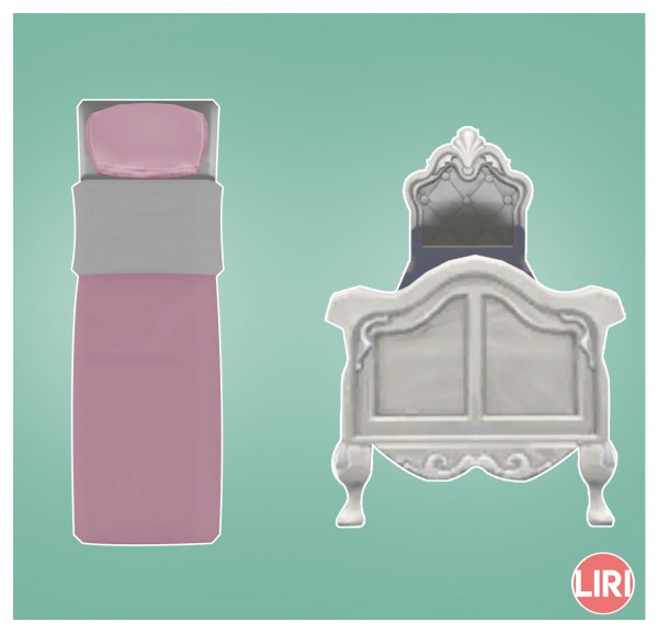  Mod The Sims: Princess Cordelias Single Bed Separated by Lierie