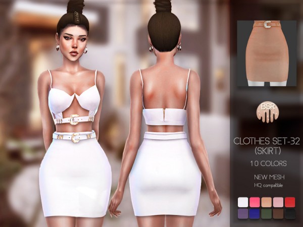  The Sims Resource: Clothes SET 32 skirt by busra tr