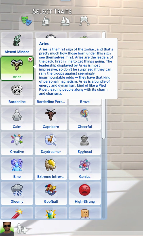  Mod The Sims: Zodiac Traits by StormyWarrior8