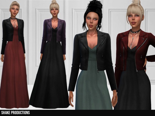  The Sims Resource: 327   Gown With Jacket by ShakeProductions
