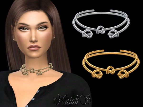  The Sims Resource: Knot double choker by NataliS