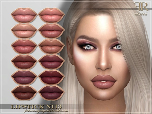  The Sims Resource: Lipstick N113 by FashionRoyaltySims