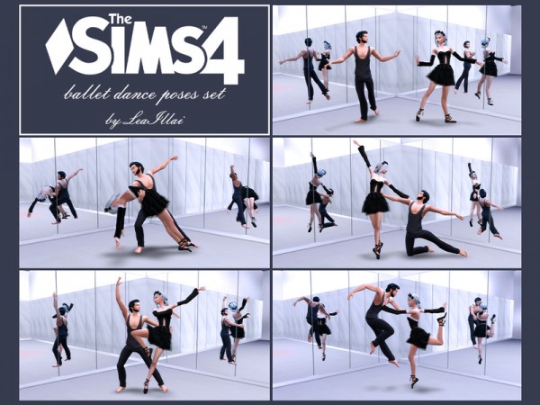  The Sims Resource: Ballet dance poses set byLeaIllai