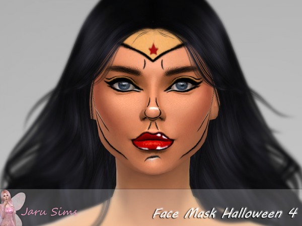  The Sims Resource: Face Mask Halloween 4 by Jaru Sims