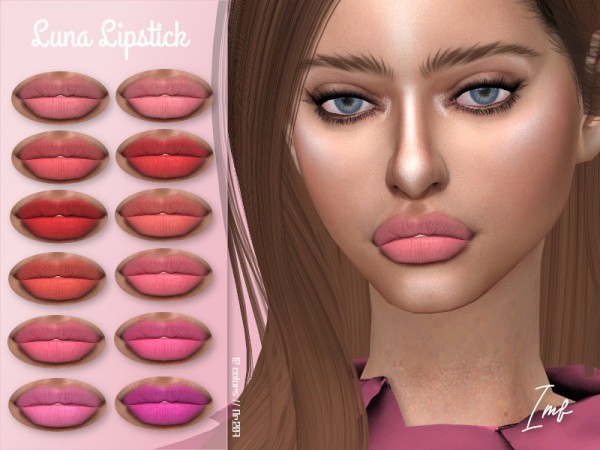  The Sims Resource: Luna Lipstick N.207 by IzzieMcFire
