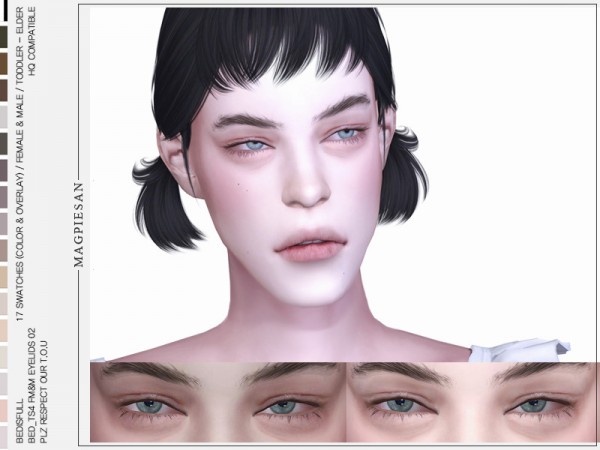  The Sims Resource: FM&M eyelids 02 by magpiesan