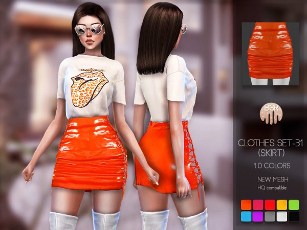  The Sims Resource: Clothes SET 31 Skirt by busra tr
