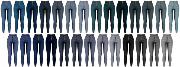  Lazyeyelids: Button up skinny jeans