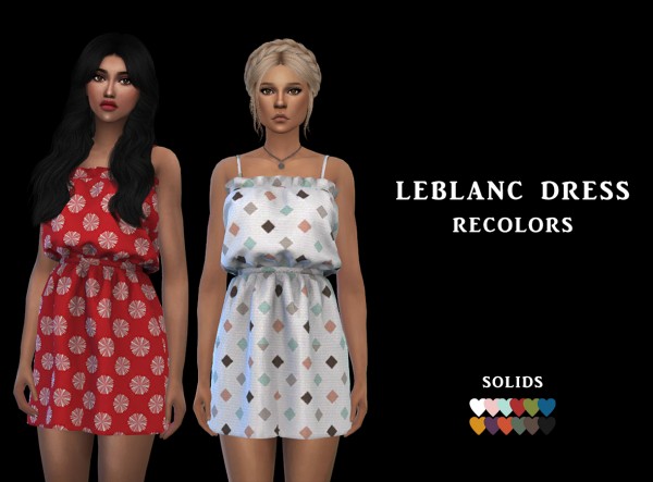  Leo 4 Sims: Leblanc Dress
