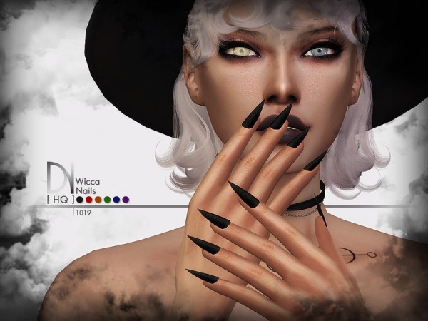  The Sims Resource: Wicca Nails by DarkNighTt