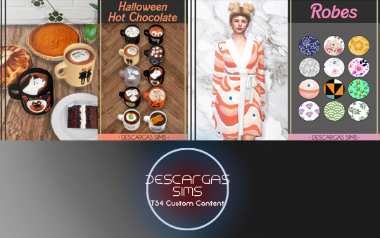  Descargas Sims: Halloween Hot Chocolate and Dresses