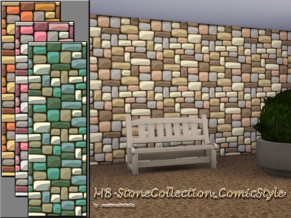  The Sims Resource: Stone Collection Comic Style by matomibotaki