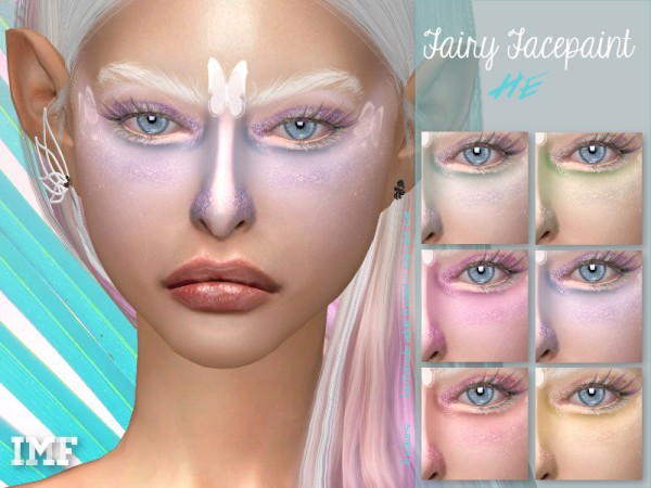  The Sims Resource: Fairy Facepaint by IzzieMcFire
