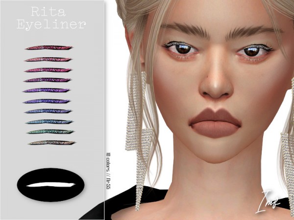  The Sims Resource: Rita Eyeliner N.55 by IzzieMcFire