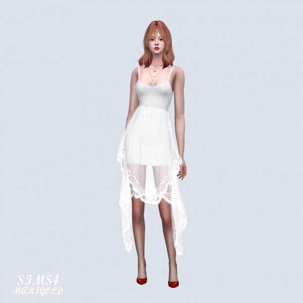  SIMS4 Marigold: Unique Lace Dress