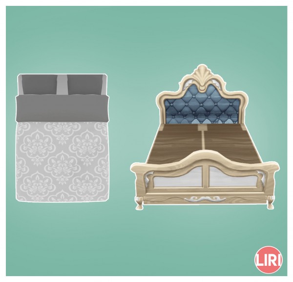  Mod The Sims: Princess Cordelias Galleon Bed Separated by Lierie