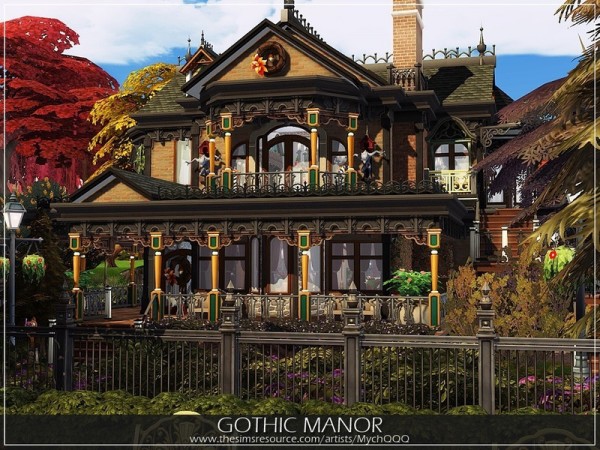  The Sims Resource: Gothic Manor by MychQQQ