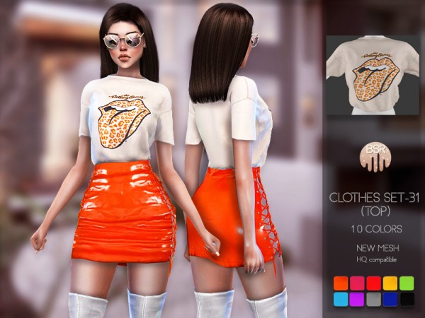  The Sims Resource: Clothes SET 31 top by busra tr
