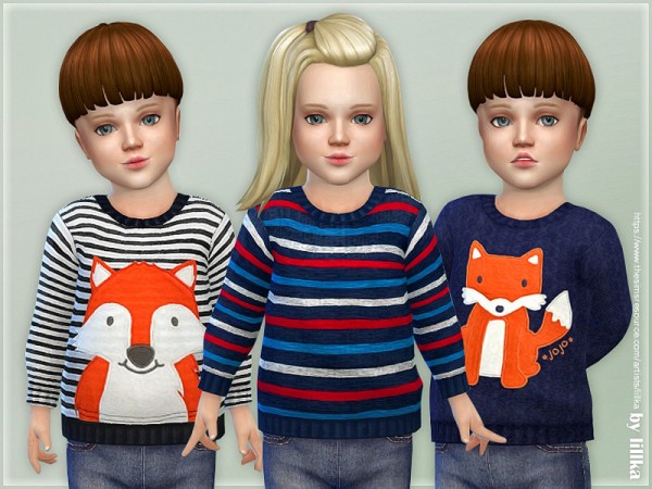  The Sims Resource: Little Fox Sweater by lillka
