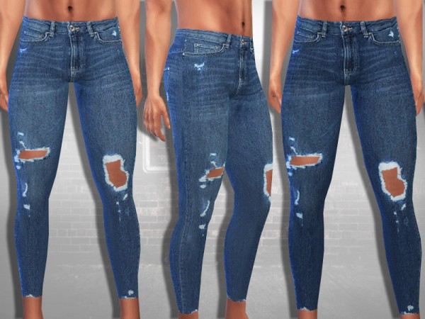  The Sims Resource: True Ripped Jeans by Saliwa