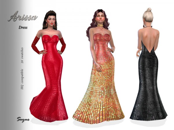  The Sims Resource: Arissa Dress by Suzue