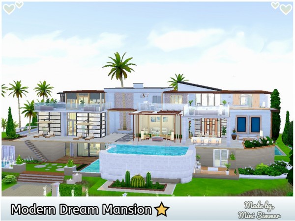  The Sims Resource: Modern Dream Mansion by Mini Simmer