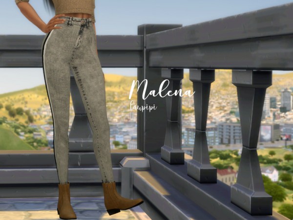 The Sims Resource: Malena Jeans by laupipi