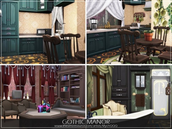  The Sims Resource: Gothic Manor by MychQQQ