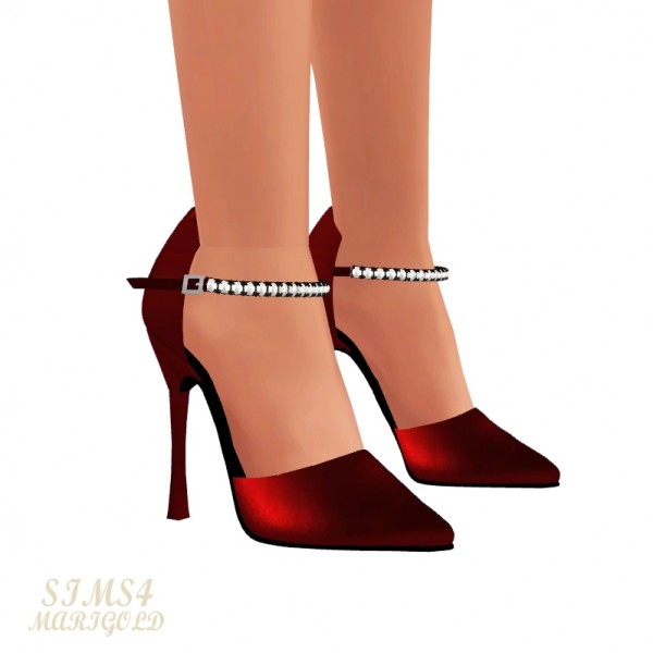  SIMS4 Marigold: Chain Strap High Heel