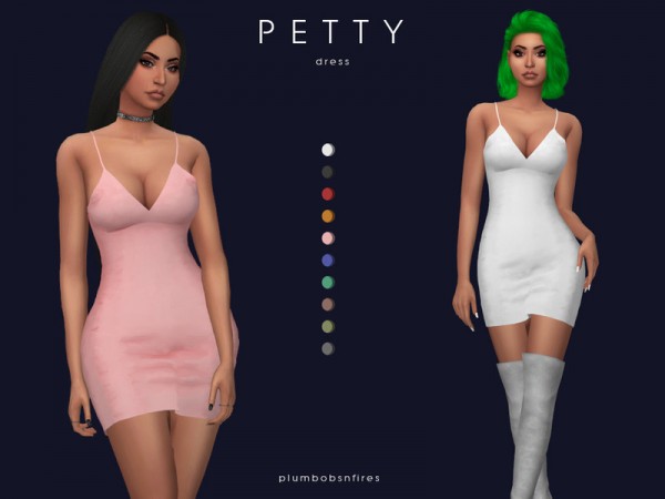  The Sims Resource: Petty dress by Plumbobs n Fries