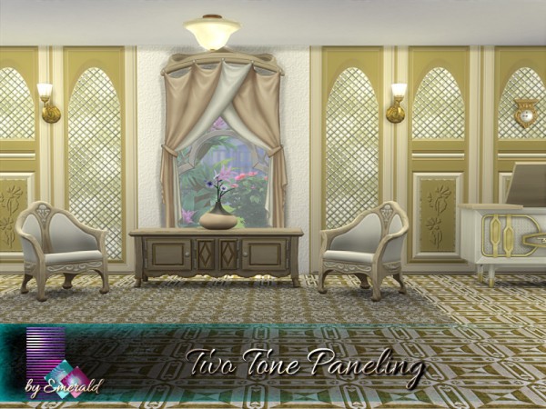  The Sims Resource: Two Tone Paneling by emerald