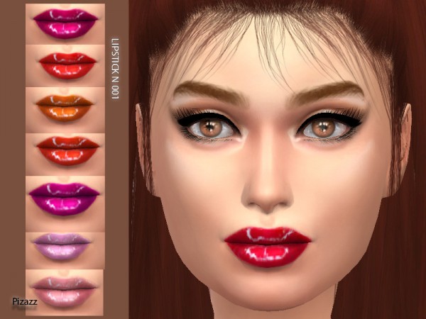  The Sims Resource: Lipstick N 001 by pizazz