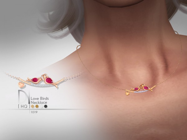  The Sims Resource: Love Birds Necklace by DarkNighTt