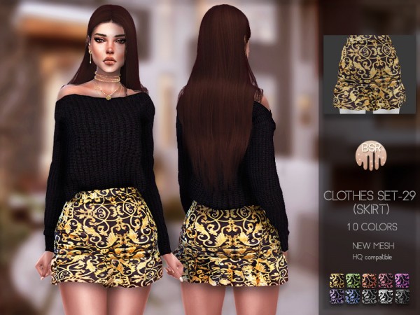  The Sims Resource: Clothes SET 29 skirt by busra tr