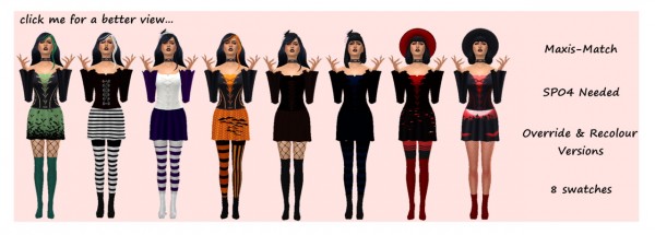  Sims 4 Sue: Witchy Dress