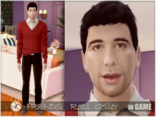  The Sims Resource: FRIENDS   Ross Geller by BAkalia