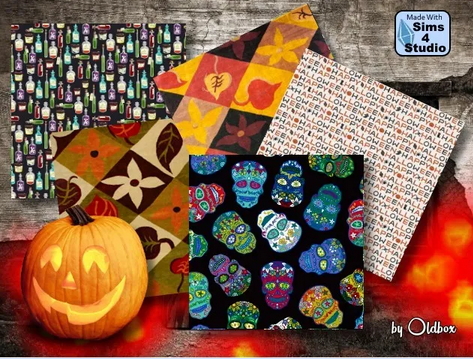  All4Sims: Halloween Rugs by Oldbox