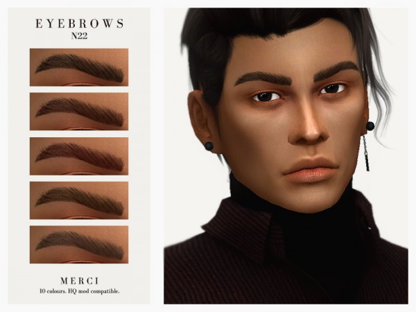  The Sims Resource: Eyebrows N22 by Merci
