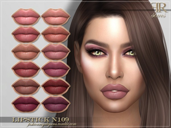  The Sims Resource: Lipstick N109 by FashionRoyaltySims